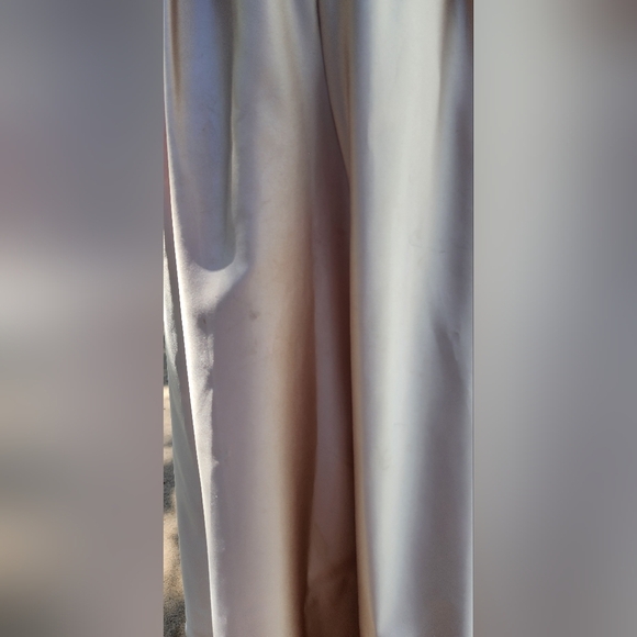 David's Bridal Cream Prom Dress with Bolero - Picture 12 of 13